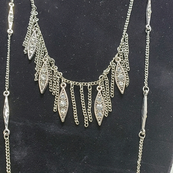 Taylor & jade silver double strand necklace - Picture 2 of 5